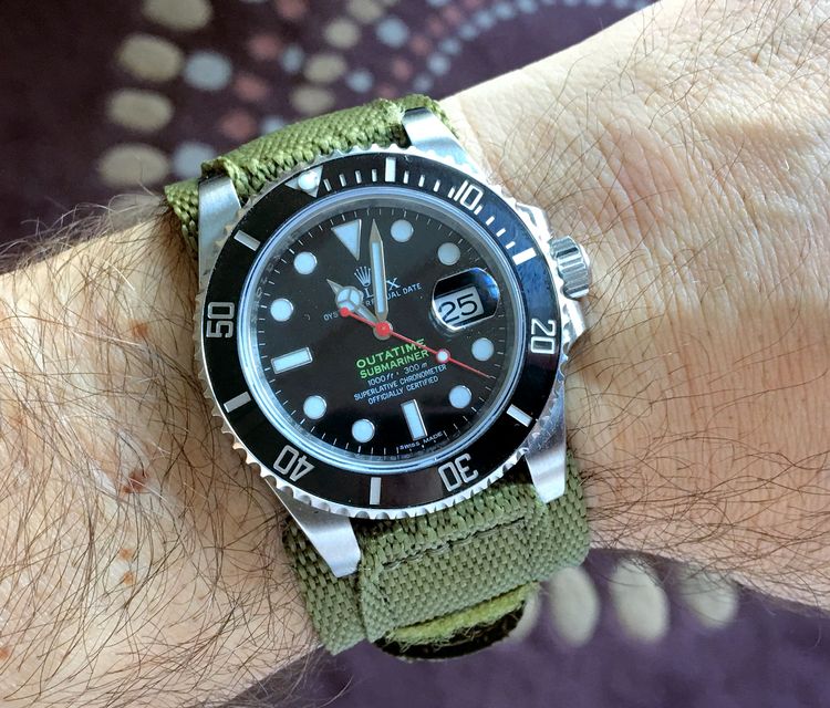 Rolex Submariner grünes Armband
