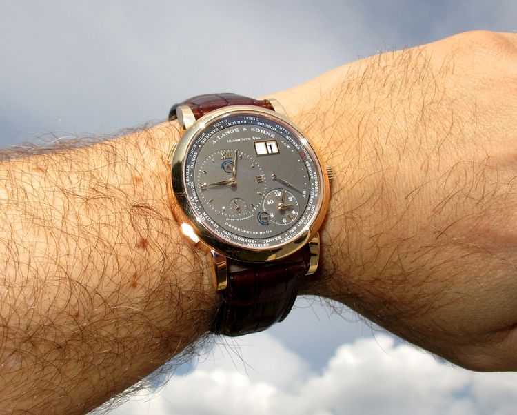 A. Lange und Söhne Lange 1 Zeitzone Wristshot