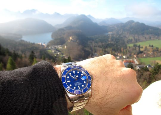 Nicht nur Himmel und Seen sind blau, es gibt auch Submariner Rolex Uhren mit blauem Zifferblatt