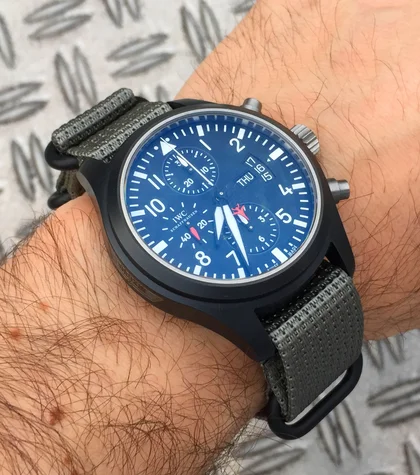 IWC Top Gun Watch on a Nato-Strap