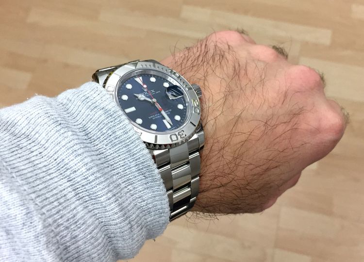 Rolex Yacht-Master 116622 mit blauem Zifferblatt