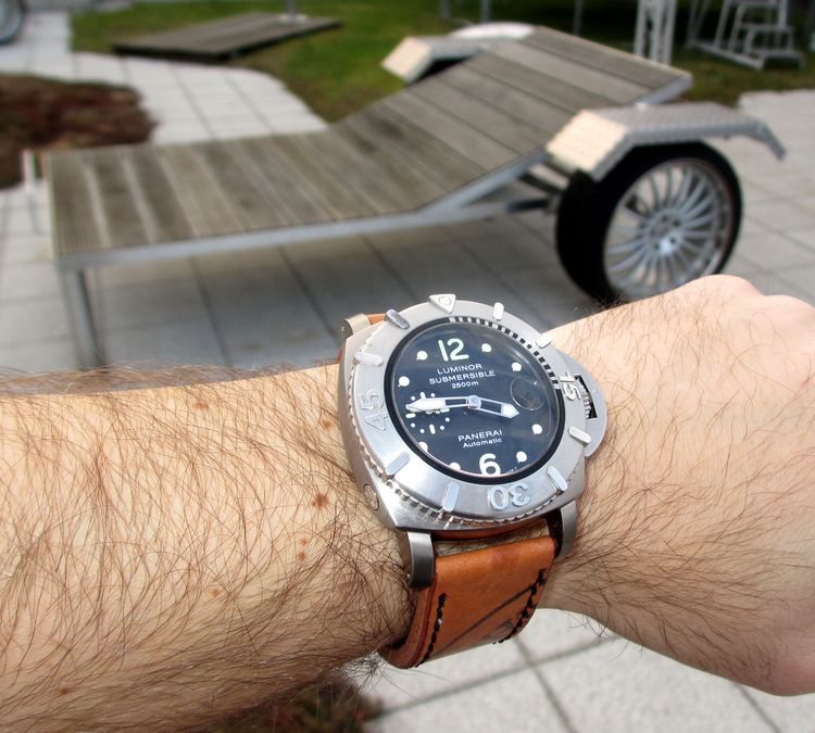Panerai 285 Wristshot Bilder von PAM 285 Uhren am Handgelenk Wristshots