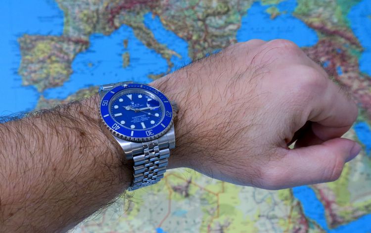 Rolex Submariner Blaues Zifferblatt