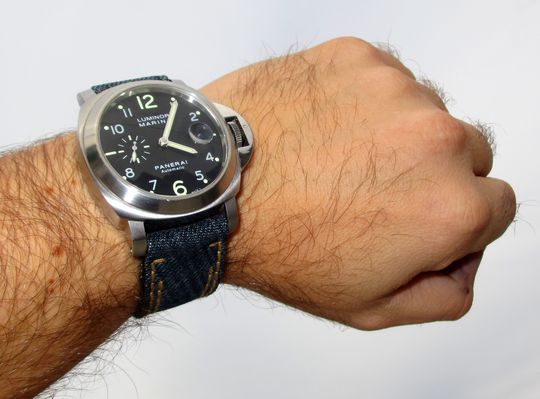 Panerai 164 mit Jeans Uhrenband