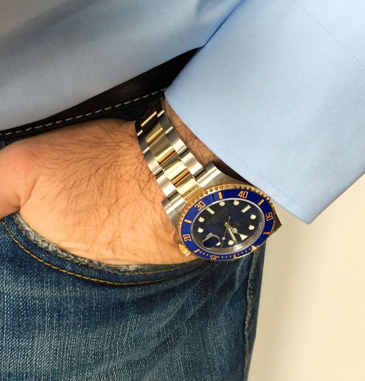 Rolex Submariner BiColor blau