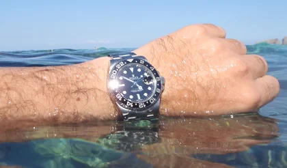 Rolex GMT schwarze Lünette