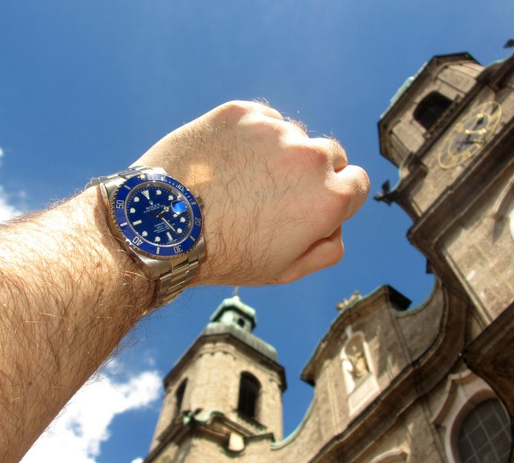 white gold Submariner ROLEX