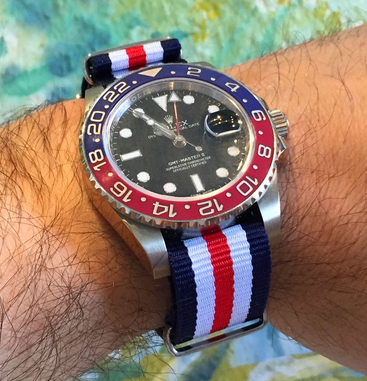 Rolex Pepsi 116719BLRO Nato Strap