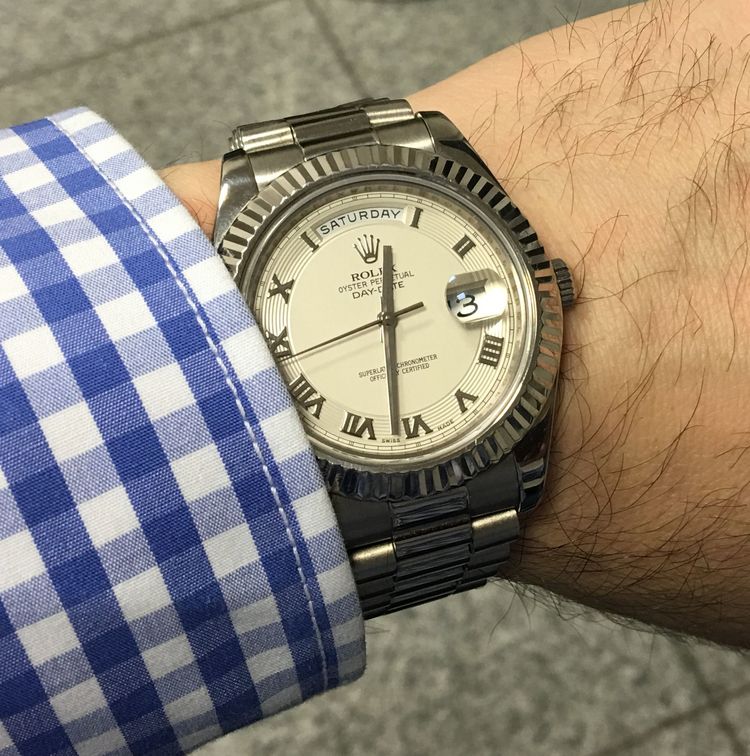 Rolex Day Date II President wristshot