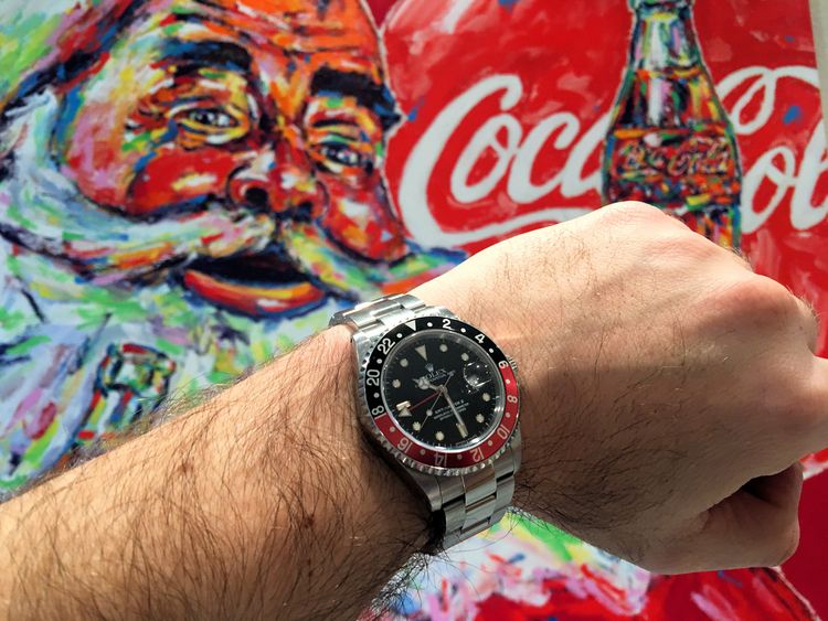 Rolex GMT vor John Stango Coka Cola Weihnachtsbild