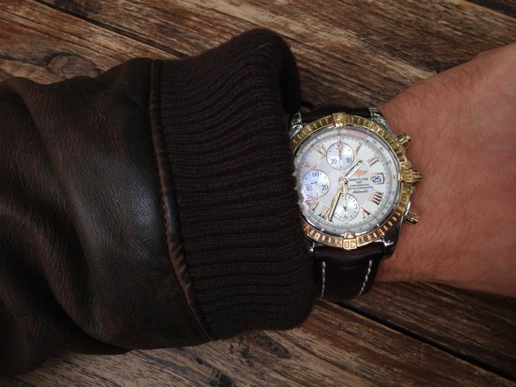 Stahl-Gold Breitling Wristshot