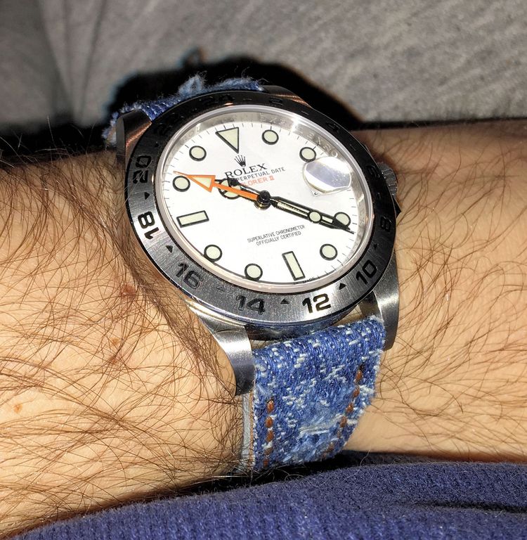 Rolex Exlorer II mit Jeans Armband