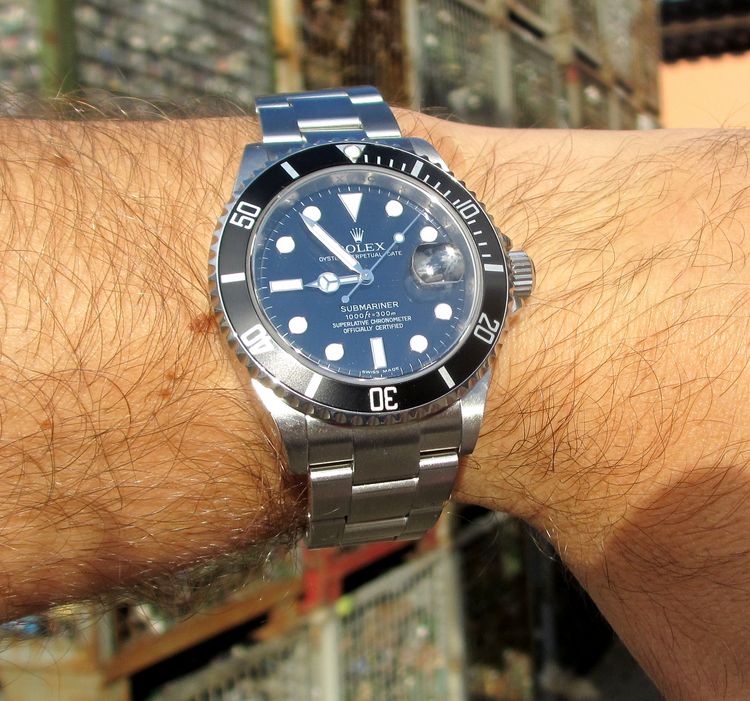 Rolexuhr 16600 Submariner Wristshot