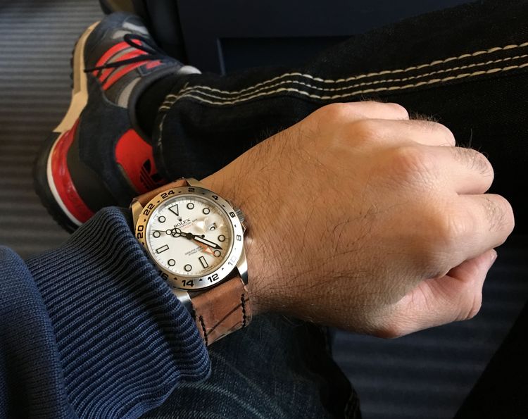 Rolex Explorer II als Travel Watch mit Leather Strap