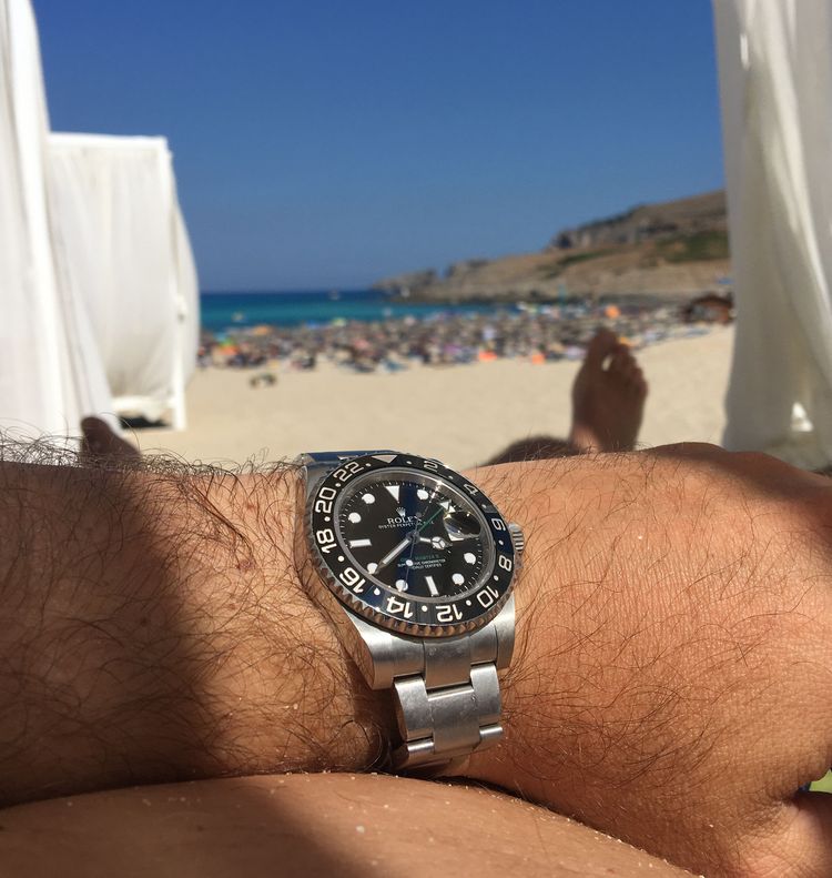 Rolex GMT on the beach