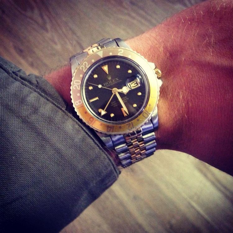 Rolex GMT I 1675 Tiegerauge Wristshot