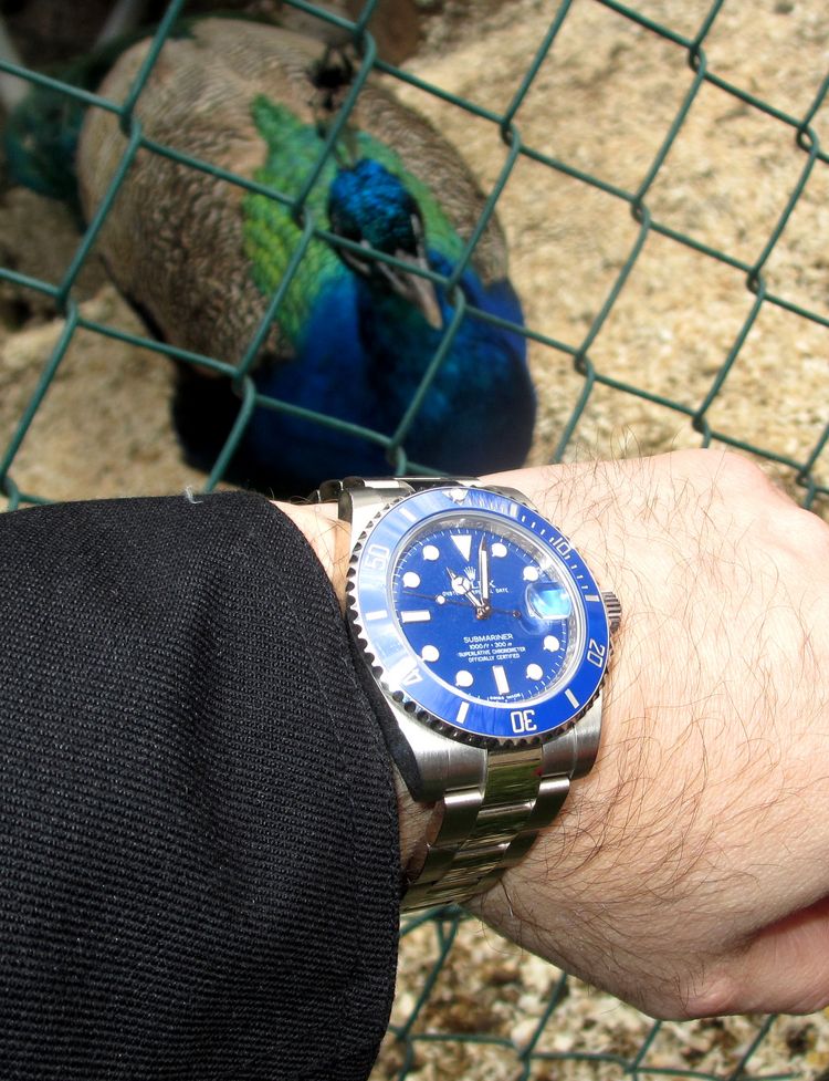 Rolex Submariner in Pfau-Blau