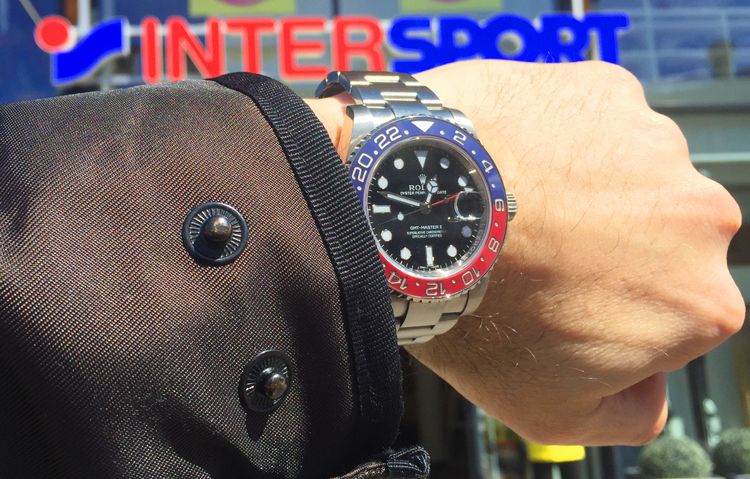 Rolex GMT 116719BLRO Pepsi in Inter Sport Farben