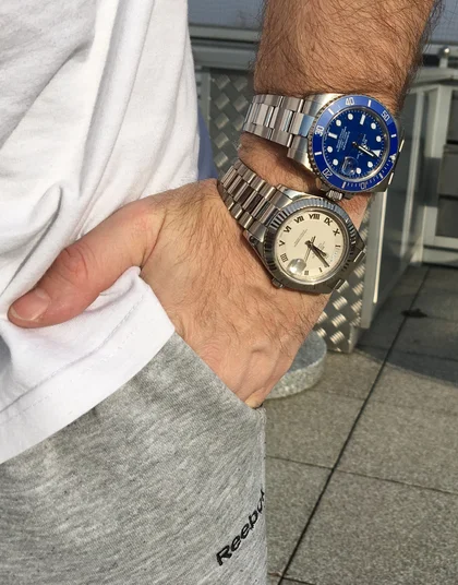Rolex watches on the wrist