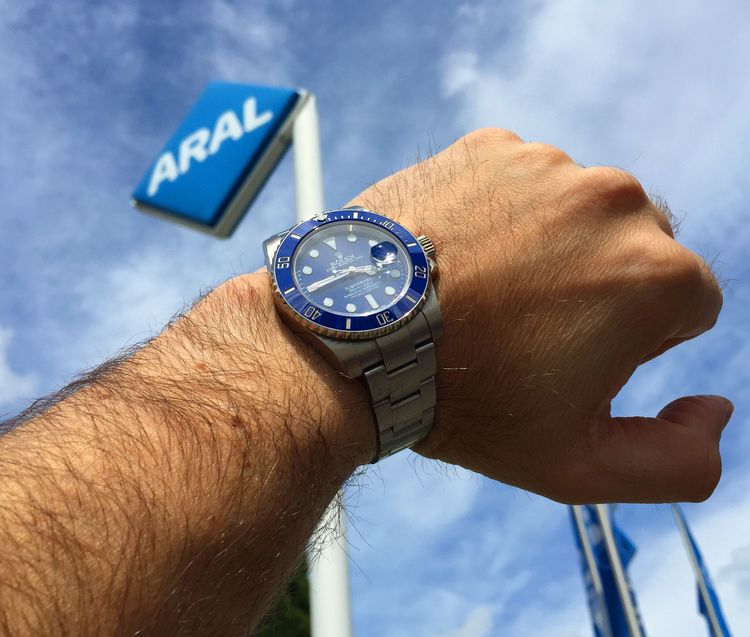 Rolex Submariner in Aral-Blau