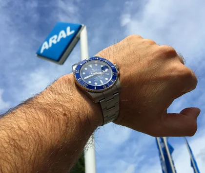 Rolex Submariner in Aral-Blau