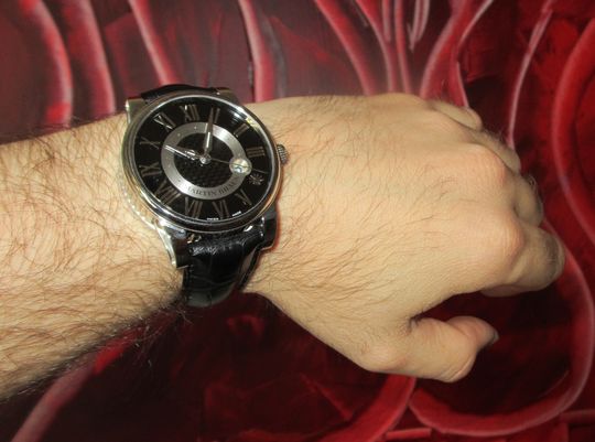 Martin Braun Uhr Carbon-Schwarz Wristshot
