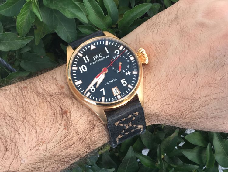 IWC Rotgold Fliegeruhr Wristshot