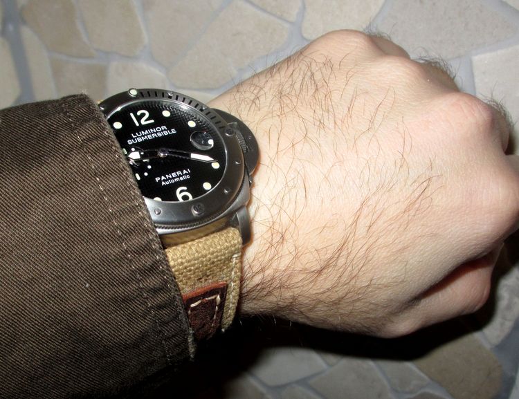 Panerai 25 mit handgemachtem Vintage Armband