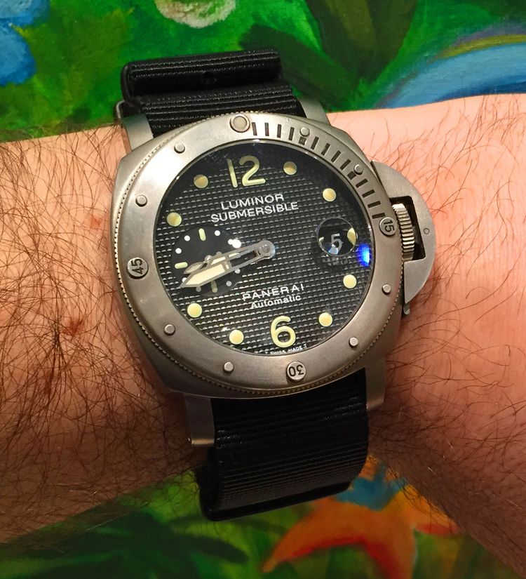 Panerai PAM 25 Watch on a Nato-Strap