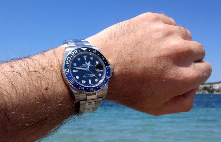 Rolex GMT Master II schwarz-blau 