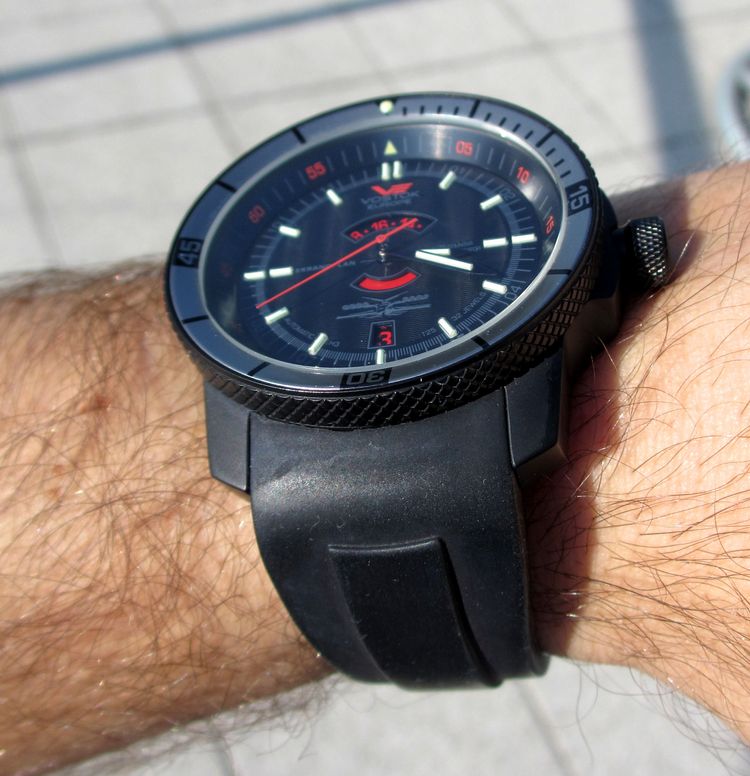 Vostok Uhr Tritium Wristshot