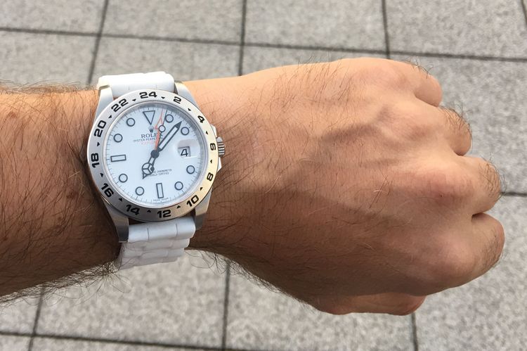 Weiße Rolex Exlorer II