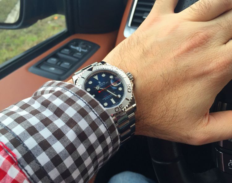 Rolex Yacht Master blau