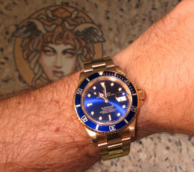 Gelbgoldrolex 16618 Wristshot