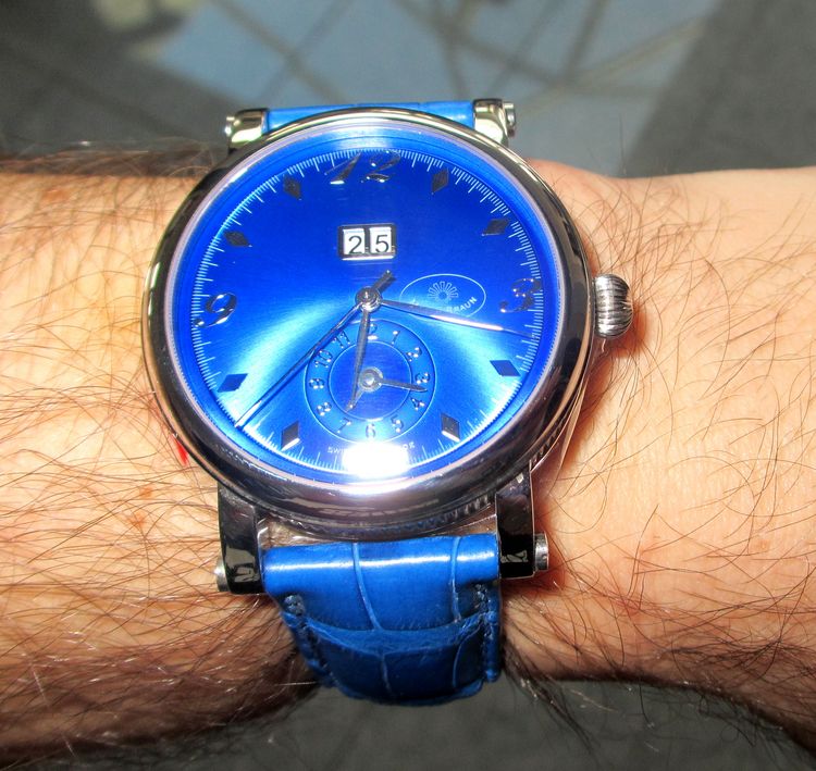 Blaue Martin Braun Uhr
