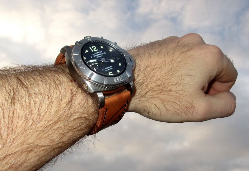 Panerai 285 Wristshot Bilder von PAM 285 Uhren am Handgelenk Wristshots