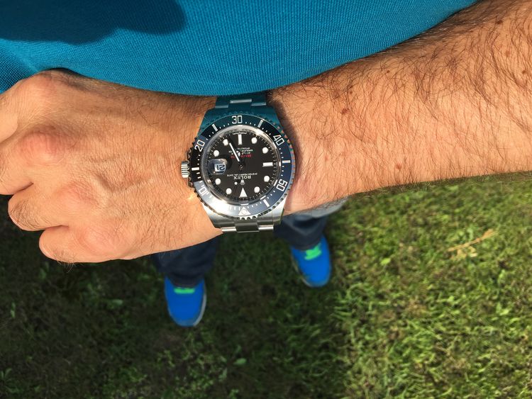 Rolex Sea-Dweller single red wristshot