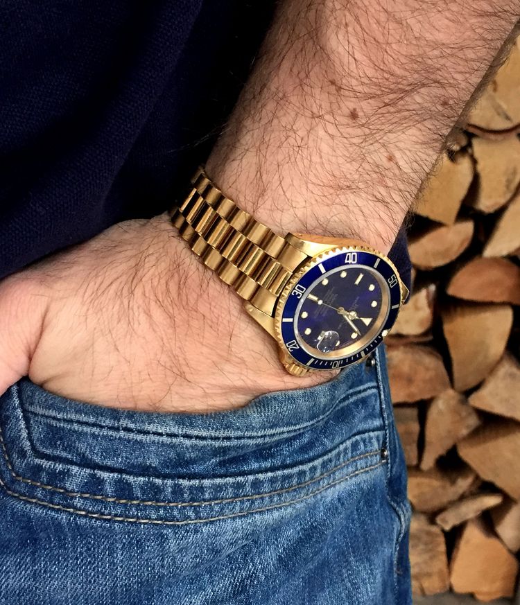 Rolex Submariner Gold mit President Armband