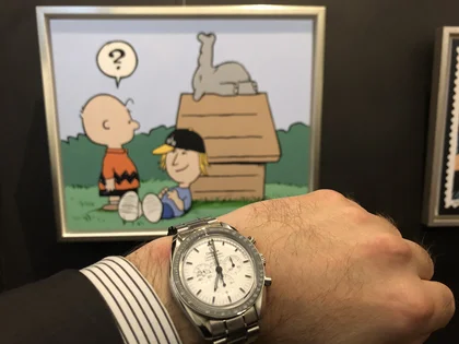 Snoopy Uhr vor Snoopy Bild von Otto Waalkes