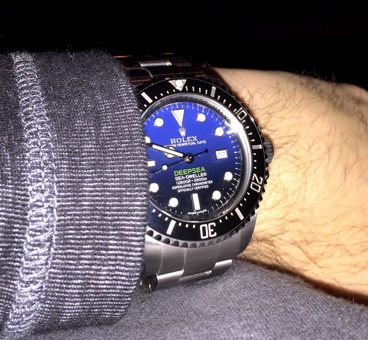 Rolex Deepsea D-Blue Wristshot