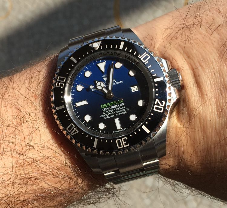 Rolex 116660 Sea-Dweller Deep Blue Wrist Shot