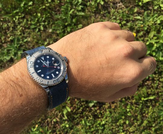 Yacht Master Uhr mit Stoffband Yacht Master Uhr mit Stoffband