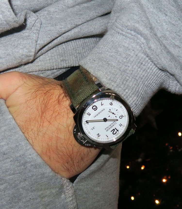 Panerai white Wrist Shot