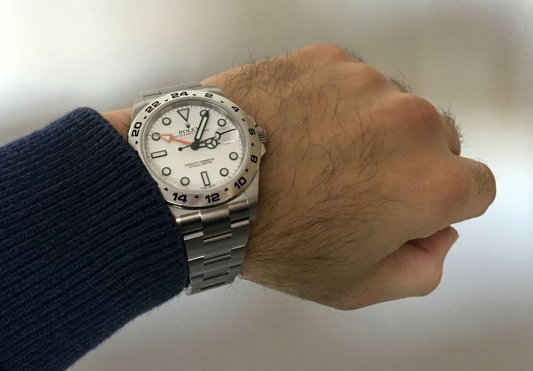 42mm Rolex Explorer II Wristshot