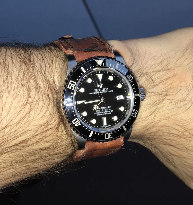 Sea-Dweller 41mm mit Lederarmband