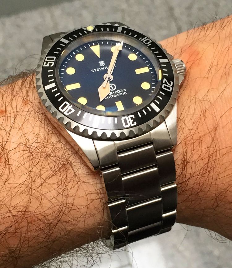 Steinhart Stahl Vintage Armbanduhr