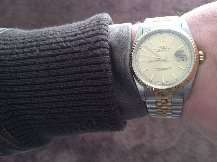 Rolex Datejust Steal-Gold