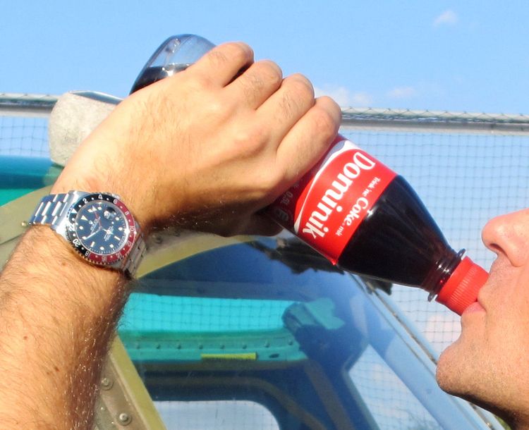 Rolex Coke GMT Wristshot am Handgelenk
