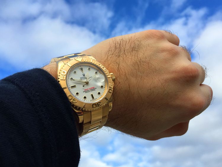 Rolex Yacht-Master Gold white dial