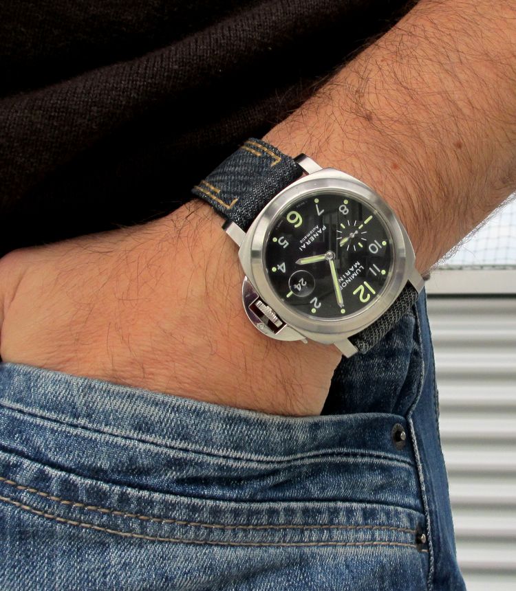 Panerai 164 mit Jeans Strap